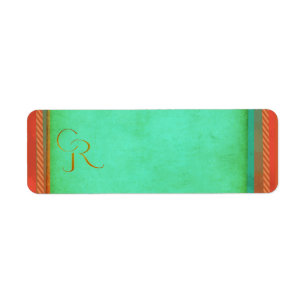 Western theme design with turquoise and coral