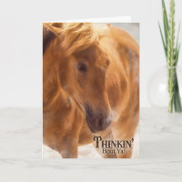Western Theme Horse Lover Thinking of You