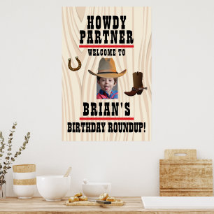 Western Theme Poster with Photo
