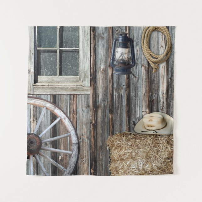 Western Theme Vertical Tapestry (Front)