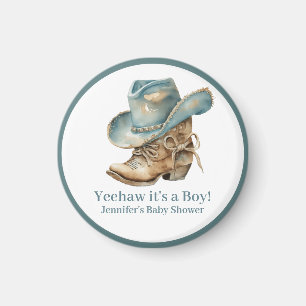 Western Themed Baby Shower Favor Magnet