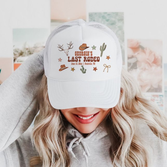 Western Themed Bachelorette Party  Trucker Hat (Creator Uploaded)