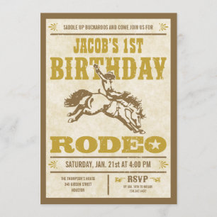 Western Themed Birthday Invitations