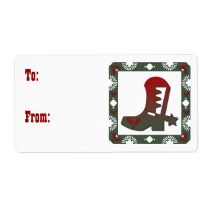 Western Themed Cowboy Boot Christmas