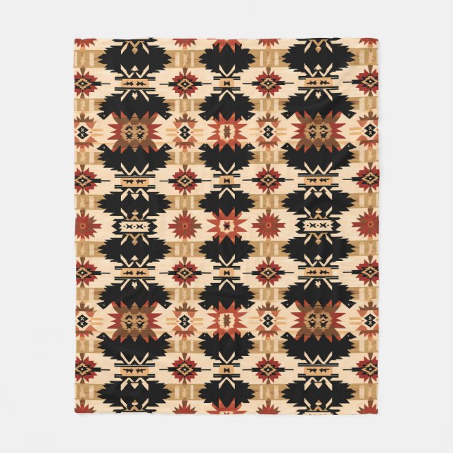 Western Throw Blanket – Cozy Southwest Charm (Front)