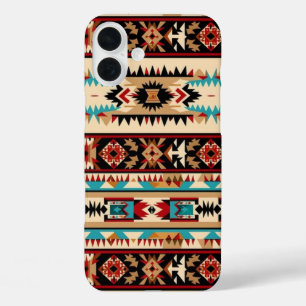 Western tiled pattern lovers  iPhone 16 plus case