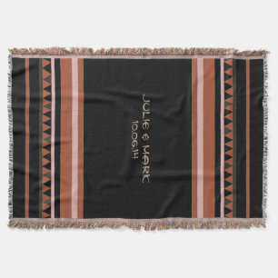 Western Triangle Pattern Throw Blanket