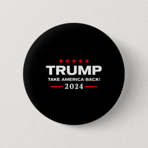 Western Trump Cowboy You Missed Trump 2024 Usa Fla 2 Inch Round Button