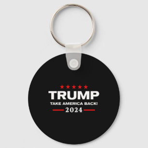 Western Trump Cowboy You Missed Trump 2024 Usa Fla Keychain