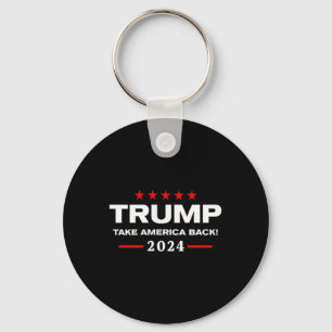 Western Trump Cowboy You Missed Trump 2024 Usa Fla Keychain