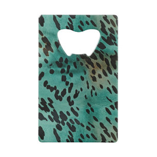 Western Turquoise Credit Card Bottle Opener