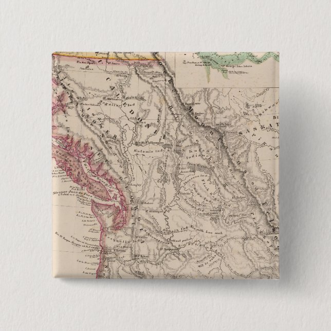 Western United States 2 Inch Square Button (Front)