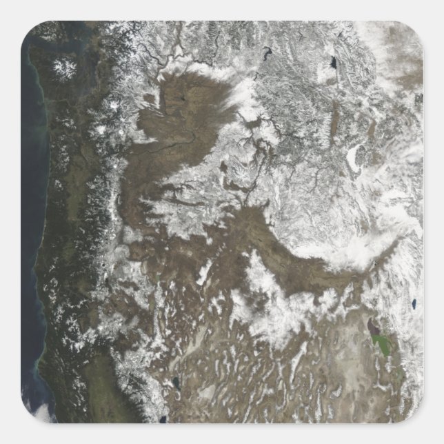 Western United States Square Sticker (Front)