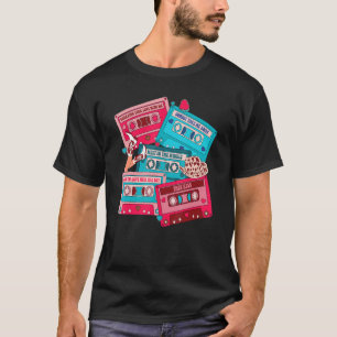 Western Valentine's Day Country Music Cassette Tap T-Shirt