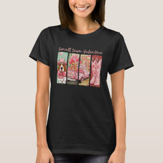 Western Valentine's Romance with Basset Hound T-Shirt