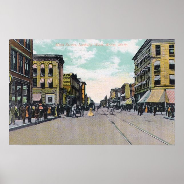 Western View from Main StreetBoise, ID Poster (Front)