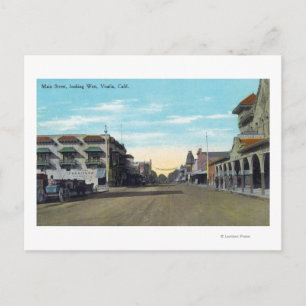 Western View from Main StreetVisalia, CA 2 Postcard
