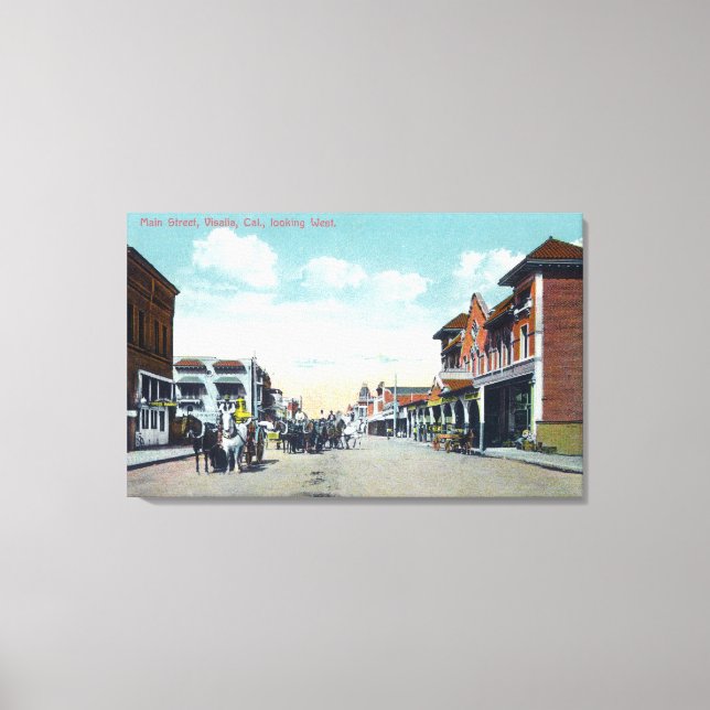 Western View from Main StreetVisalia, CA Canvas Print (Front)