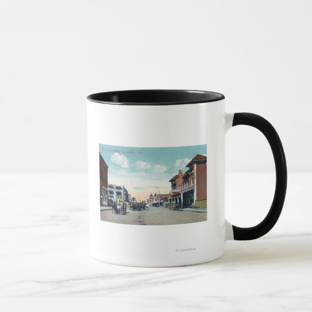 Western View from Main StreetVisalia, CA Mug (Right)