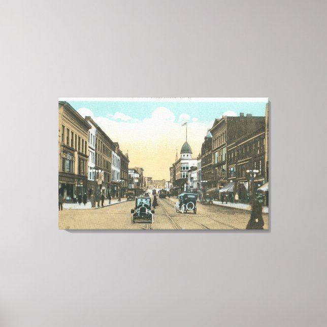 Western View of Court Street Canvas Print (Front)