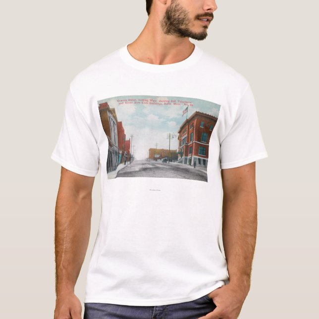 Western View of Granite StreetButte, MT T-Shirt (Front)