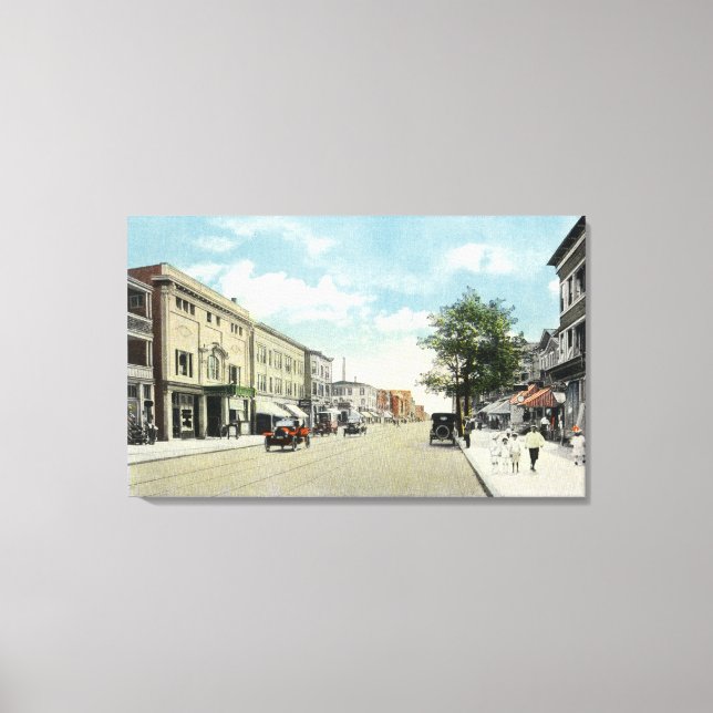 Western View of State Street Canvas Print (Front)
