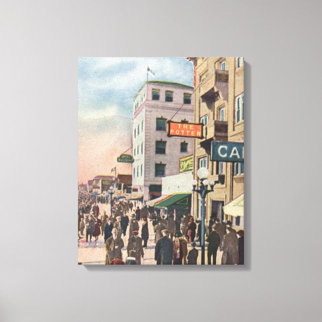 Western View of the Promenade Canvas Print (Front)