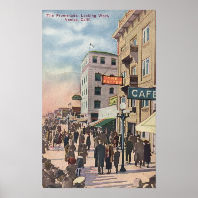 Western View of the Promenade Poster (Front)
