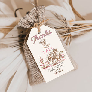 Western Vintage Rodeo Boots Gift Tag