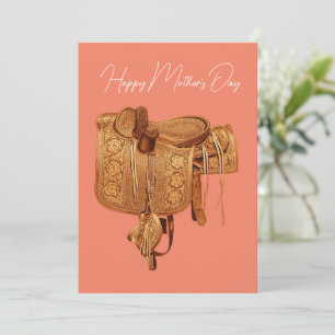 Western,Vintage,Saddle,Country, Mother's Day Holiday Card