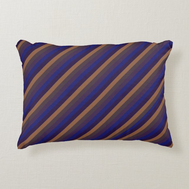 Western Vintage Stripes Accent Pillow (Front)