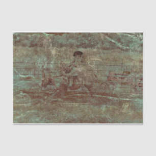 Western Vintage Texture Rodeo Country Horse Riding Tissue Paper