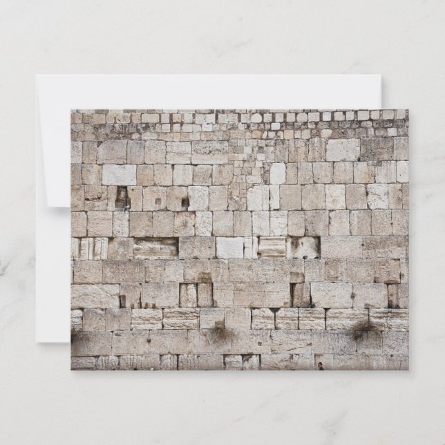 Western Wall Jerusalem Photo Note Card (Front)