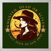 Western Wanted Cowgirl