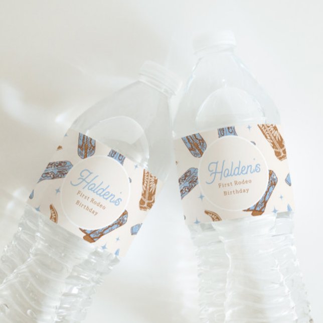 Western Water Bottle Étiquettes (Créateur téléchargé)