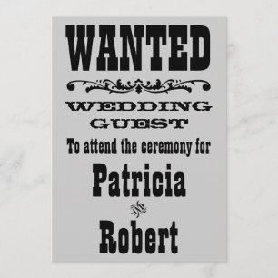 Western Wedding   Invitation