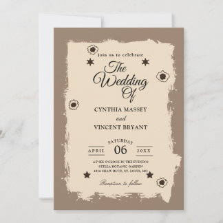 western wedding invitations