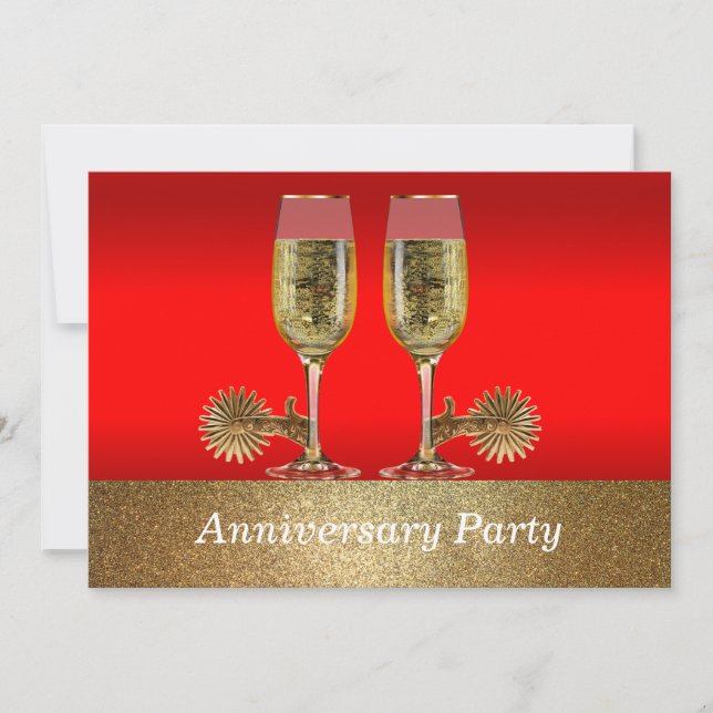 Western Wedding Invite Anniversary Party (Front)
