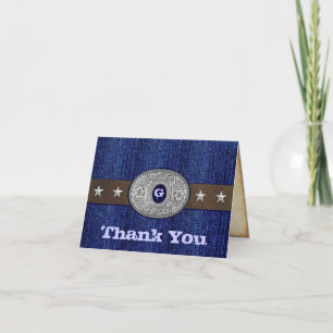 Western Wedding Thank You Cards