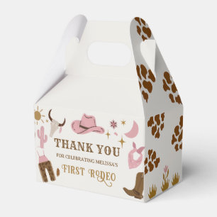 Western Wild West Cowboy Rodeo Birthday Party Favor Box