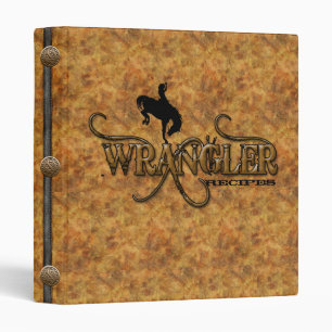 Western Wrangler Recipes Cookbook Binder (Custom)