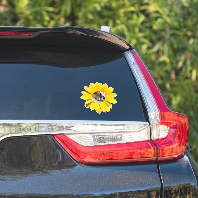 Western,Yellow Sunflower,Boots & Hat in Centre Car (Car Side)