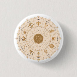 Western Zodiac - 1 Inch Round Button