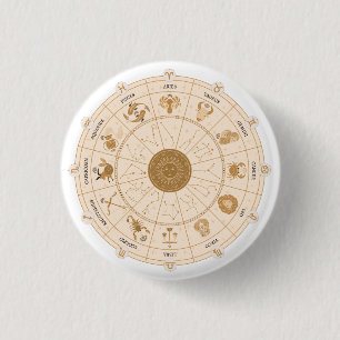 Western Zodiac - 1 Inch Round Button