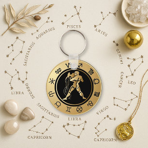 Western Zodiac - Aquarius Keychain