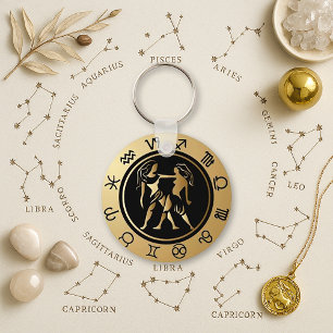 Western Zodiac - Gemini Keychain