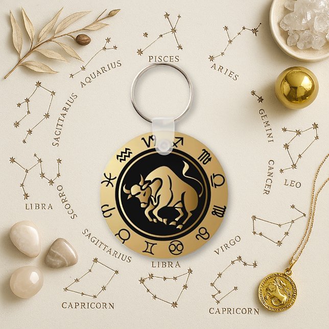 Western Zodiac - Taurus Keychain (Creator Uploaded)