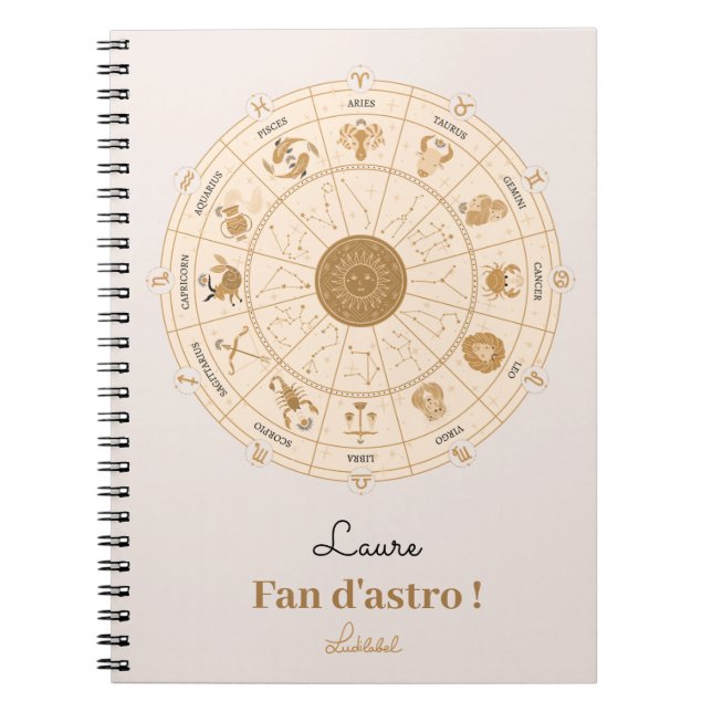 Western Zodiac Wheel - Notebook (Front)