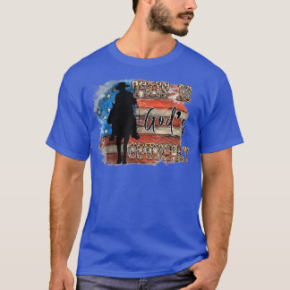 WesternAmerican Flag Cowboy This Is Gods Patriots  T-Shirt