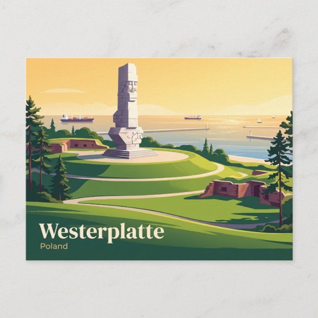 Westerplatte Poland Postcard (Front)